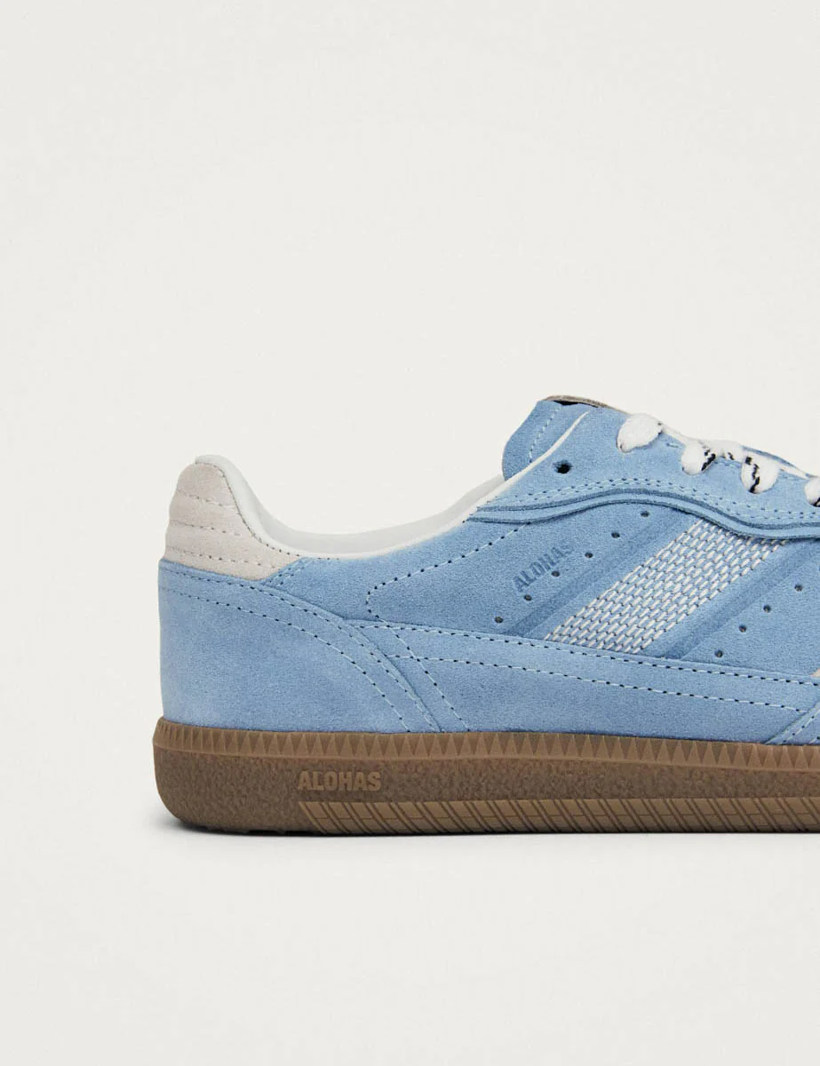 Alohas Cornflower Blue Leather Sneakers - Image 5