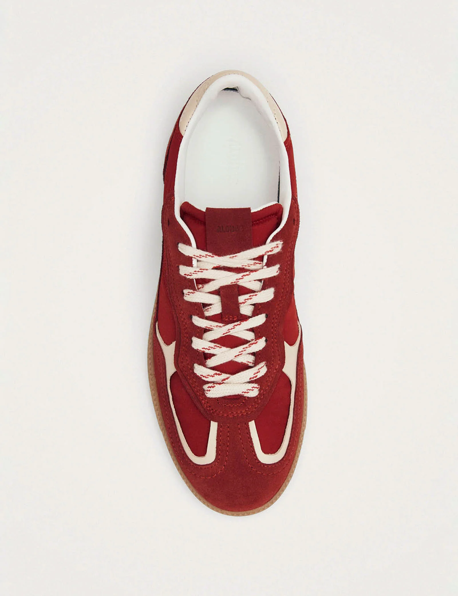 Alohas Rife Sheen Red Leather Sneakers - Image 3