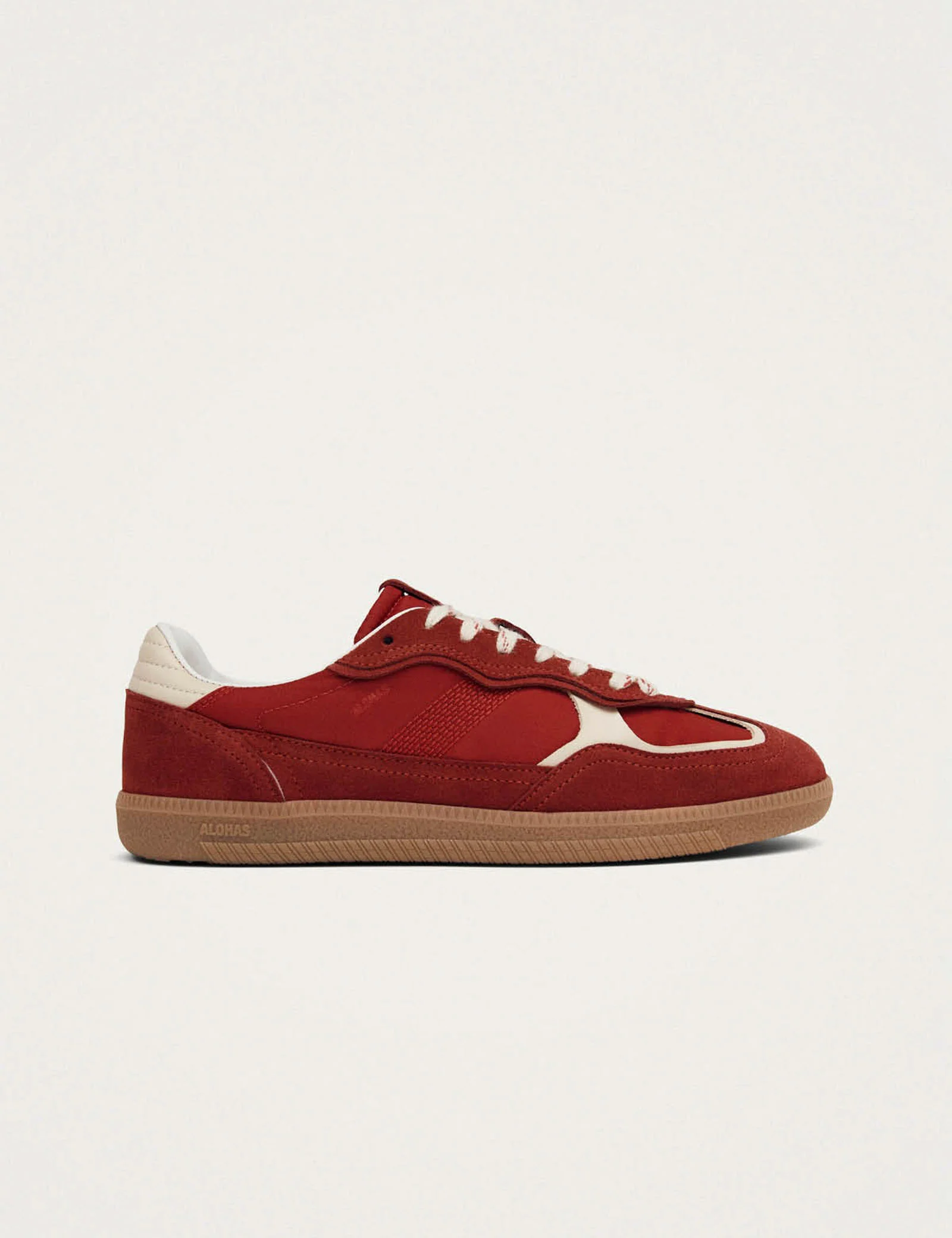 Alohas Rife Sheen Red Leather Sneakers - Image 4