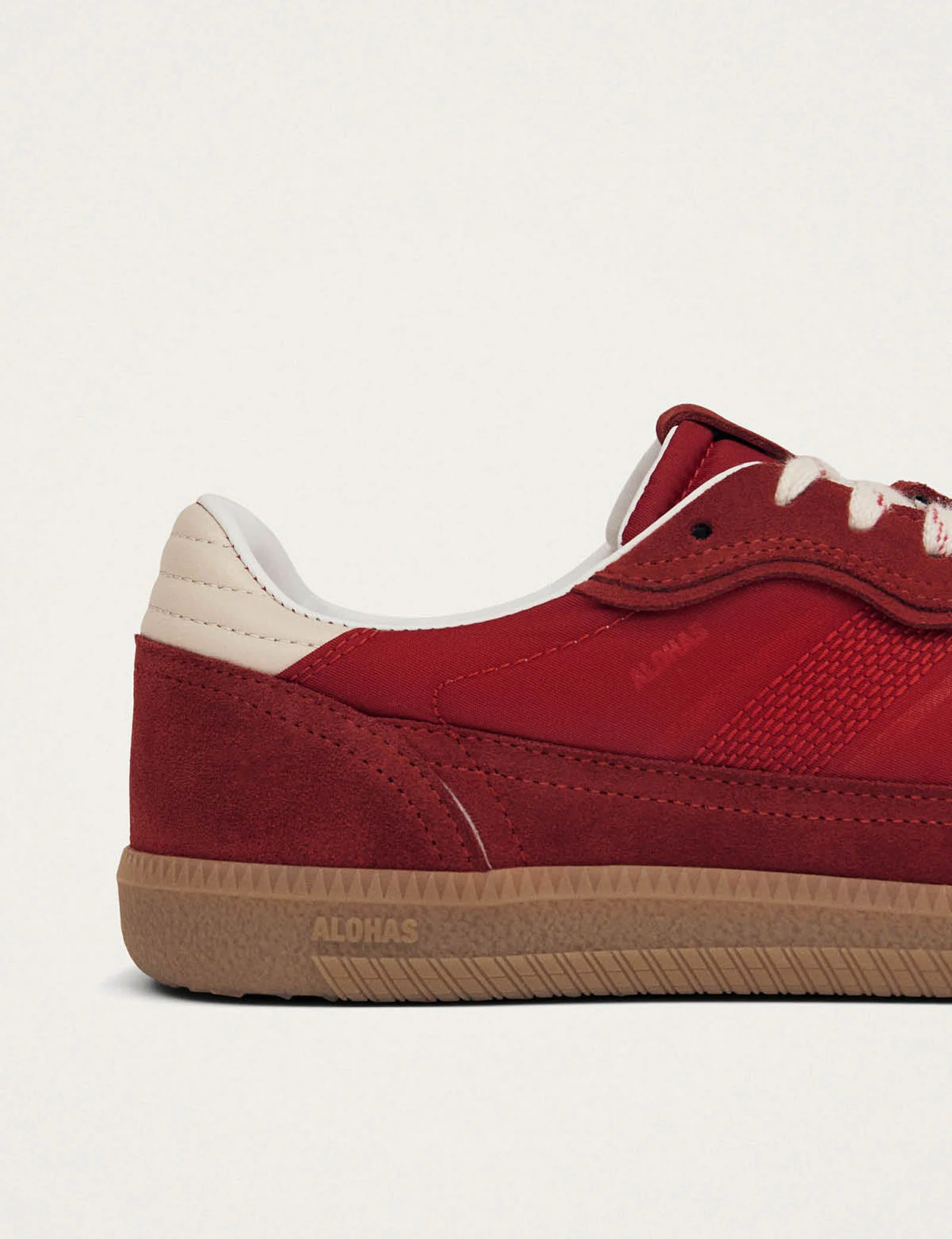 Alohas Rife Sheen Red Leather Sneakers - Image 5