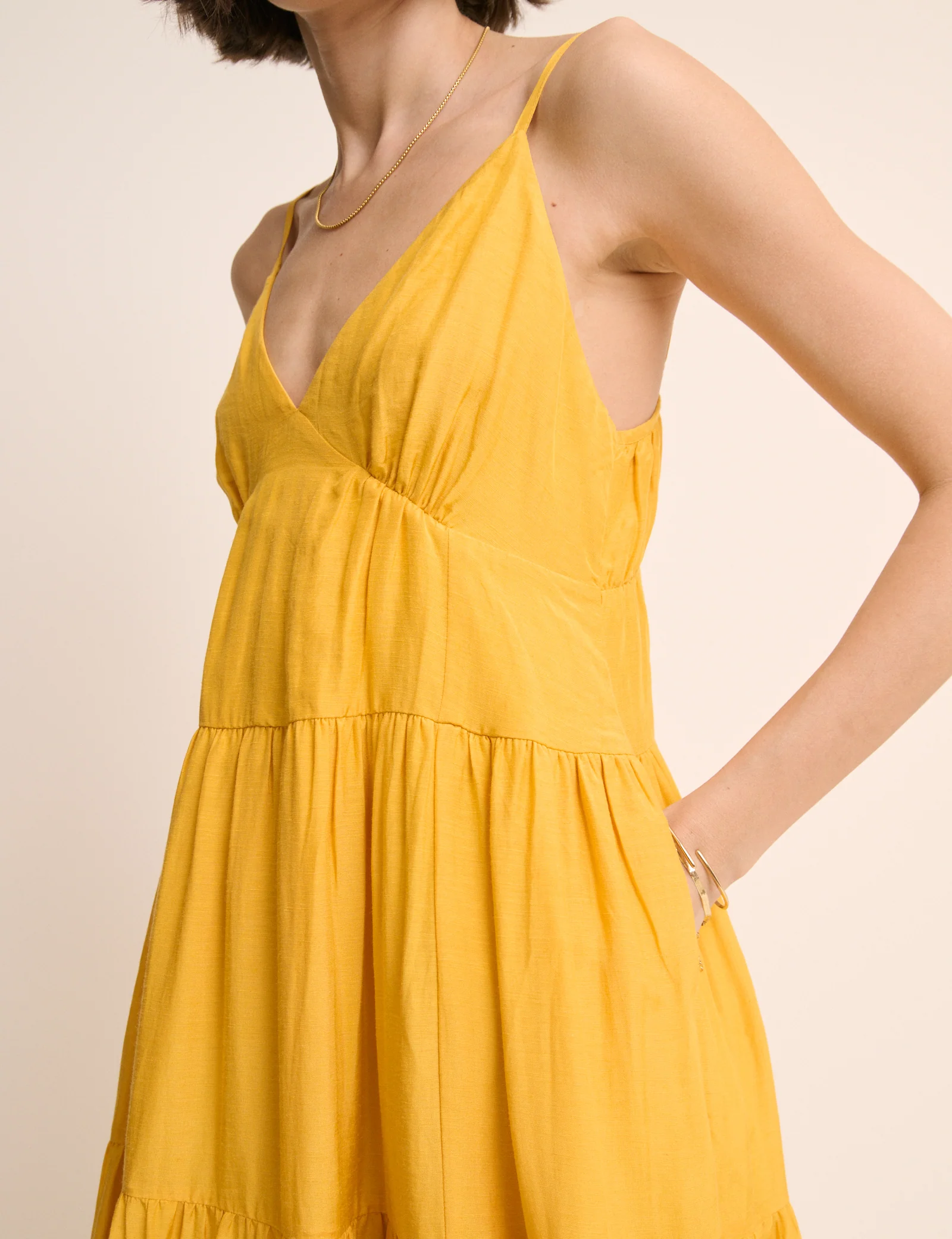 Yellow Tiered Thea Maxi Dress - Image 5