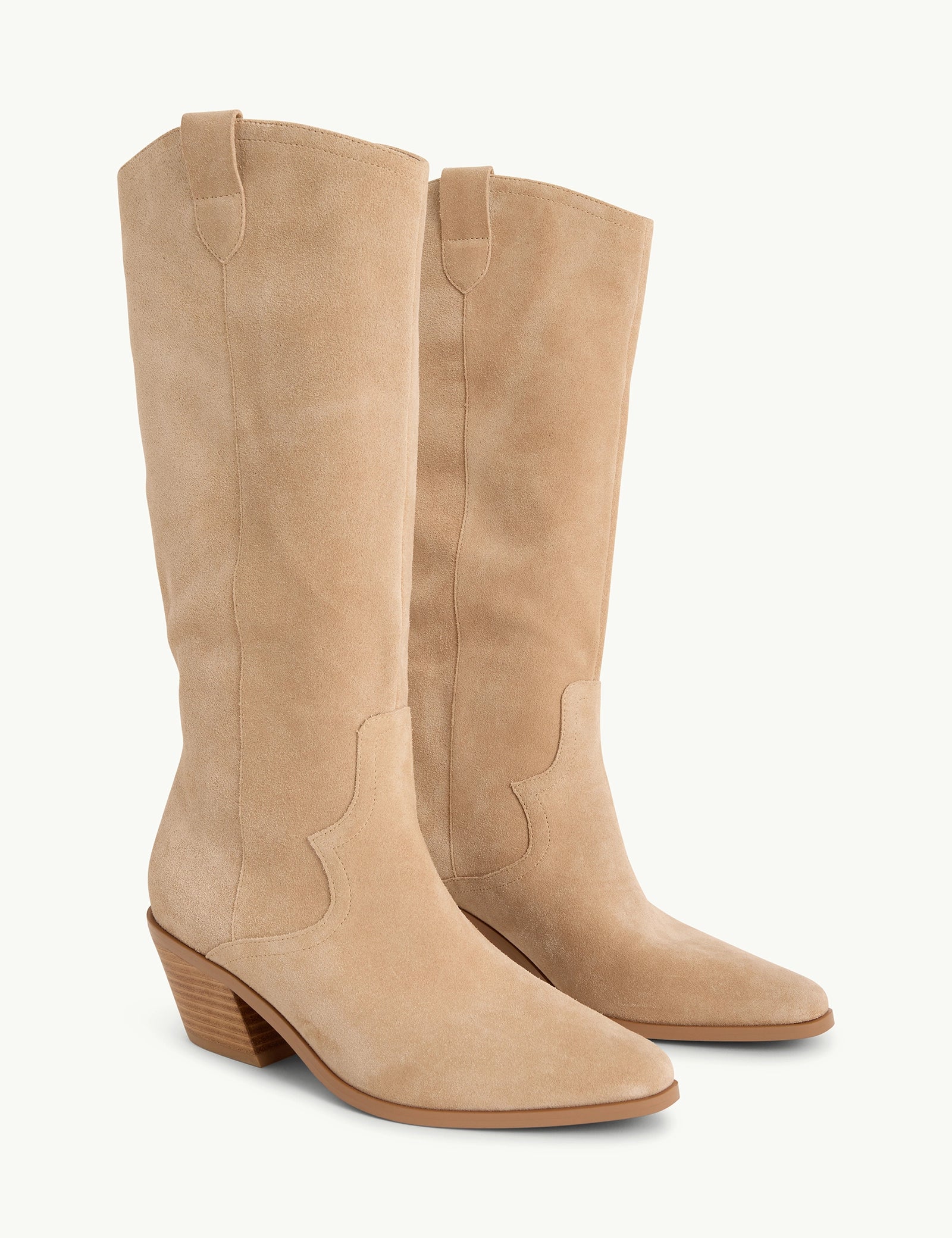 Light brown Suede Western Boots - Image 4