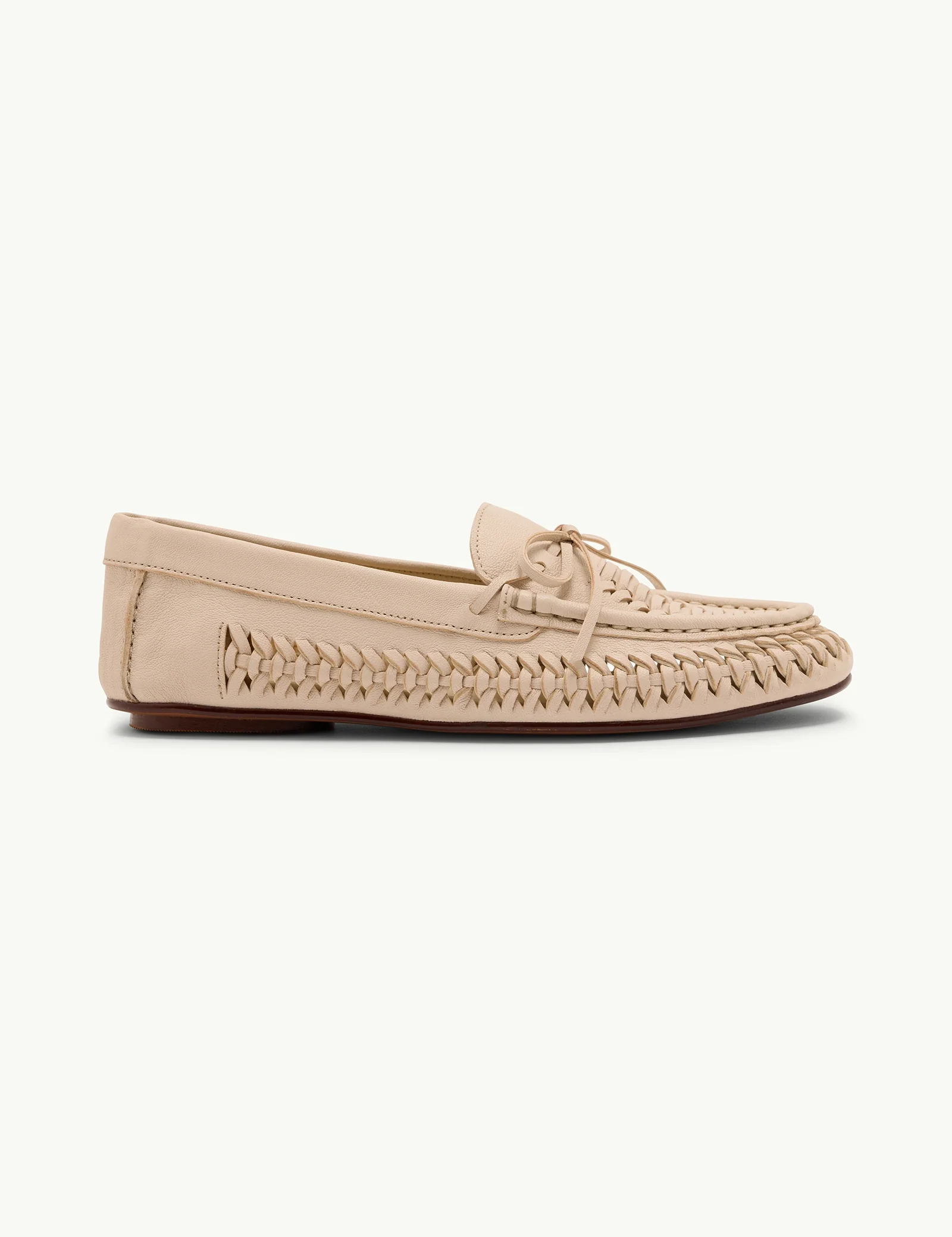 Ivory Leather Loafers - Image 2