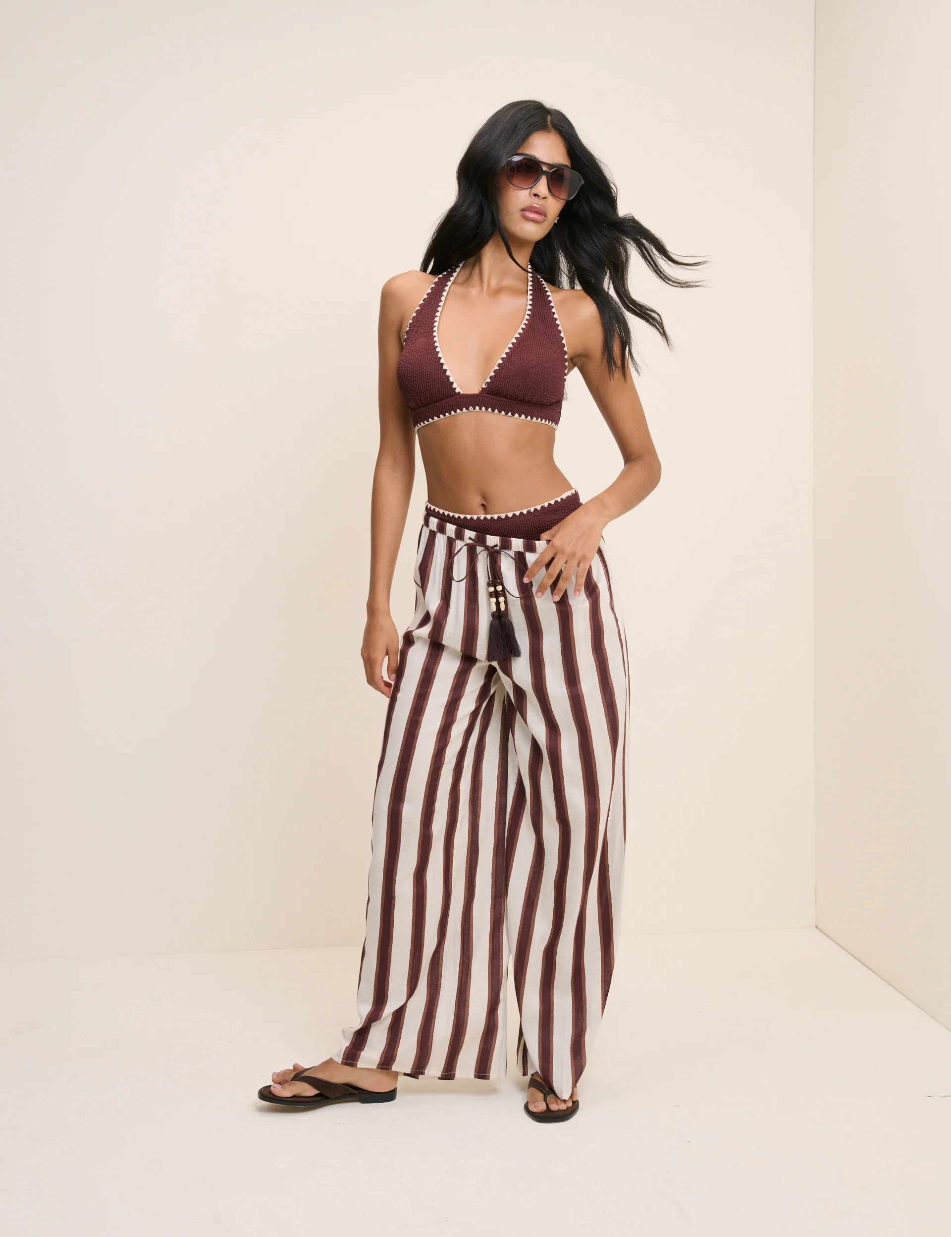 Brown Whipstitch Bikini Top - Image 2